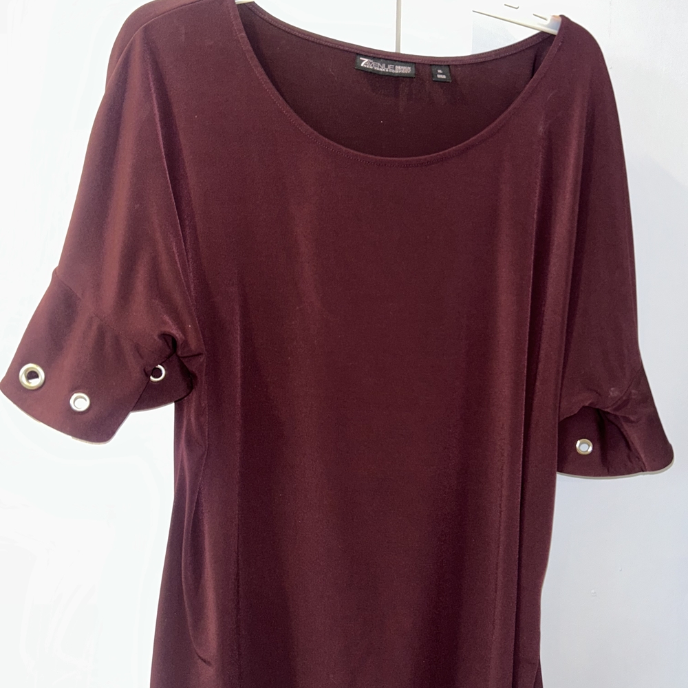 Elegant Burgundy Women's Top